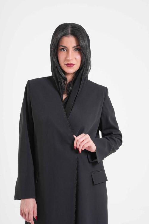 OSH0011 - V Blazer in Noir Black