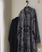 OSH0073 - Oshana’s monochrome chiffon abaya