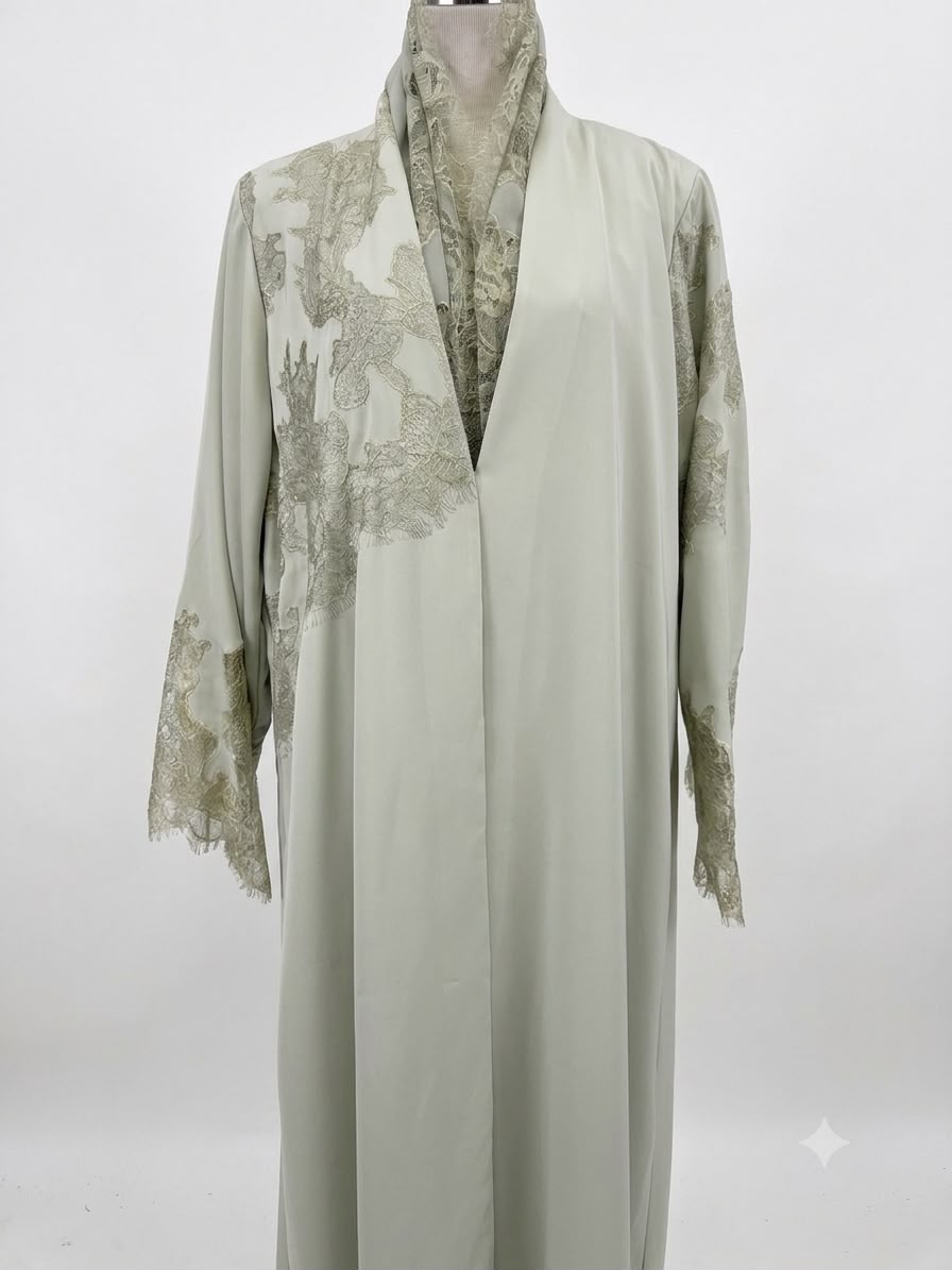 OSH-0027 - Soft sage in lace